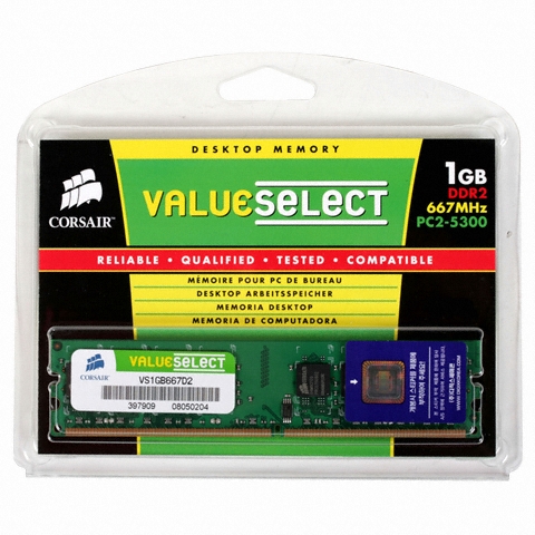 CORSAIR DDR2-667 CL5 VALUE 디직스 (1GB)_이미지