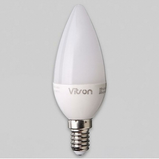 비츠온 LED E14 불투명 촛대구 전구색 5W (1개)