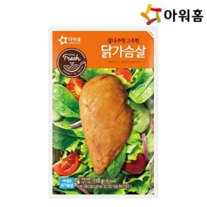 아워홈 참나무향 그윽한 닭가슴살 냉동 110g (10개)_이미지