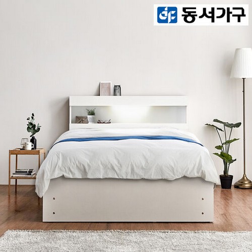 동서가구 오즈 3서랍 수납 LED침대 SS (사티15필로우탑7존독립)