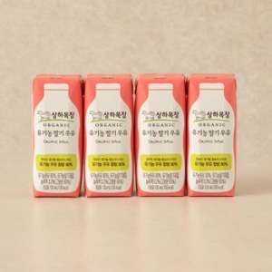 매일유업 상하목장 유기농 딸기 우유 125ml (4개)