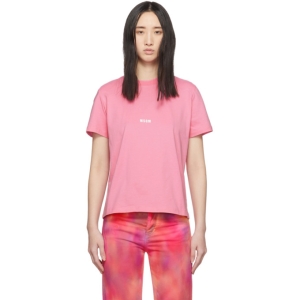  MSGM Pink Logo T-Shirt