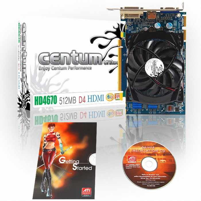 유니텍전자 라데온 HD 4670 CENTUM HDMI D4 512MB_이미지