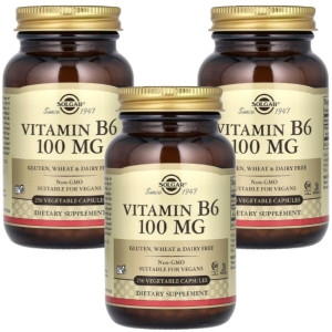 솔가 비타민 B6 100mg 250캡슐 (3개)