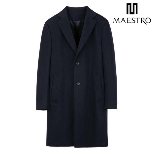 LF 마에스트로 COLOMBO 다크네이비 캐시미어 체스터 코트 MACO5D001N3