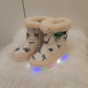 탈렌트키즈 TALENTKIDS HC24 TS파르페공룡LED베이지털부츠 TSX71DSW_이미지