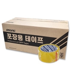 오성 투명 박스테이프 50mX50팩 OPP 택배 포장테이프 1박스