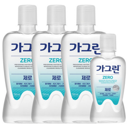 제로 750ml x 3개 + 250ml x 1개