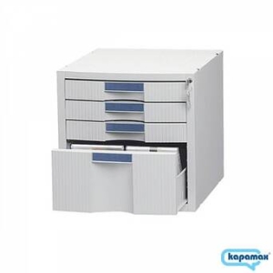 카파맥스 멀티 CD 서류함 4단 오픈서류함 사무용품 서류함 수납함 문서보관함_이미지