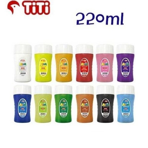 아쿠아물감 수채화물감 220ml 12색세트구성 12색