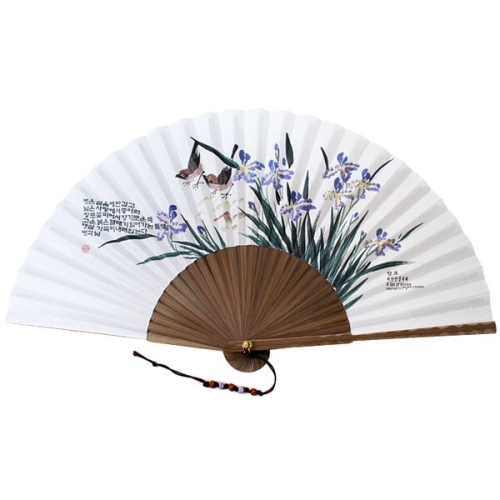 박씨상방 박씨상방 오죽선대 한지접부채-창포 53형_이미지