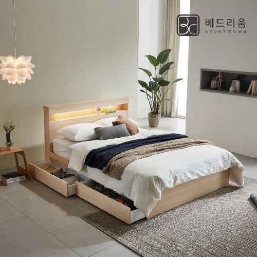 베드리움 파인드 서랍형 LED침대 SS (매트별도)_이미지