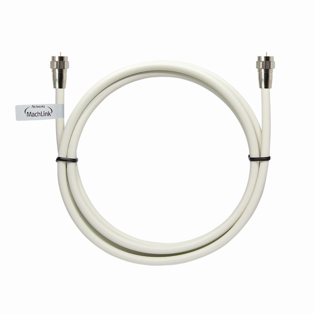 마하링크 RF to RF 5C 동축 케이블 화이트 (2m. MLZ-WRF020)_이미지