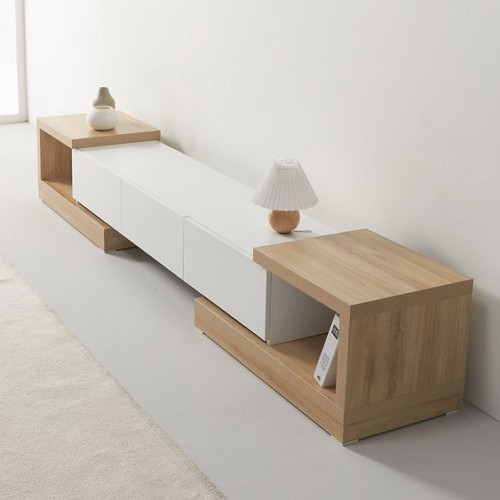 이안가구 솔피 확장형 거실장 1600 2400_이미지