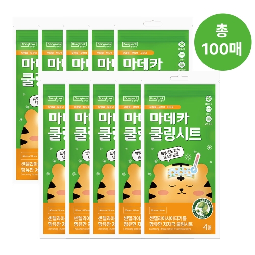동국제약 마데카 쿨링시트 4매 (25팩(100매))_이미지