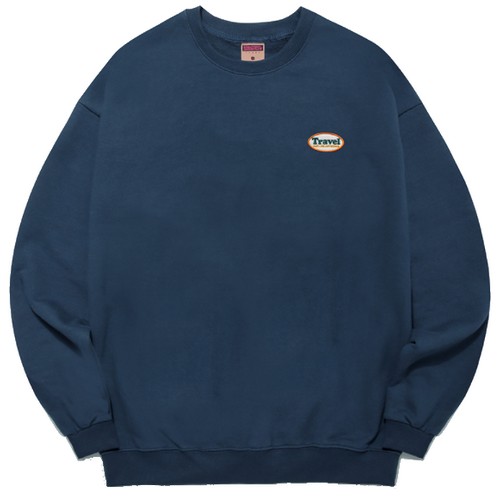 와이에이치컴퍼니 플루크(FLUKE) 트래벌 캠핑카 라인 자수 맨투맨티셔츠 FMT3020