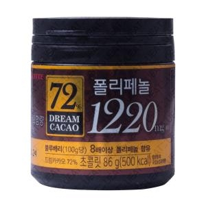 롯데제과 드림카카오 초콜릿 72% 86g (24개)