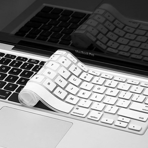 트루커버 애플 2025 맥북프로14 M4 베이직 키스킨 (투명 (TPU))_이미지