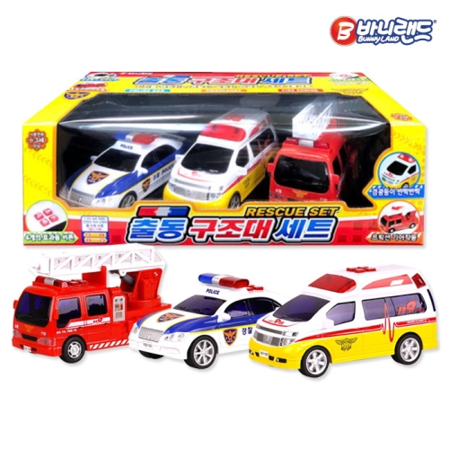 바니랜드 출동 구조대 세트 3종 세트