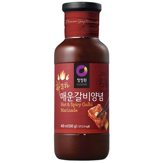 청정원 화끈한 매운갈비 양념 500g (4개)_이미지