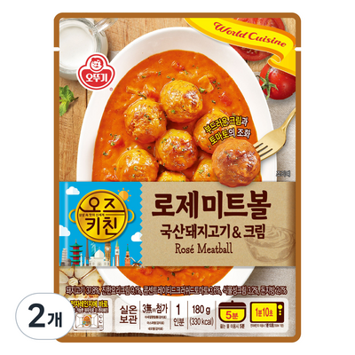 오뚜기 오즈키친 로제 미트볼 180g (2개)_이미지
