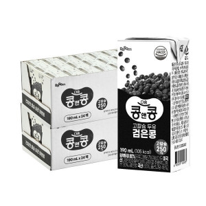 다솜 콩앤콩 고칼슘 두유 검은콩 190ml (48개)
