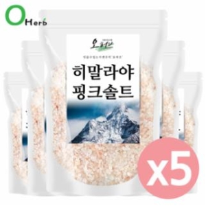 핑크소금 핑크솔트 5kg 1kgx5 암염100