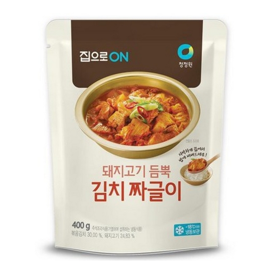 대상 청정원 집으로ON 돼지고기 듬뿍 김치 짜글이 400g (4개)_이미지