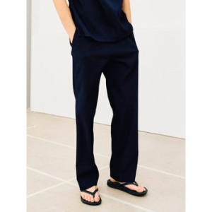 LIGHT SETUP 썸머 플리츠 릴렉스핏 셋업 팬츠 네이비 RY5321C84R