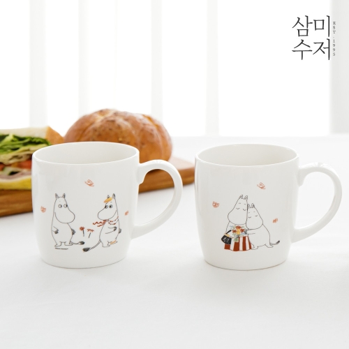 코렐브랜드 코렐 코디네이츠 삼미수저 무민 더키친 머그컵세트 2P