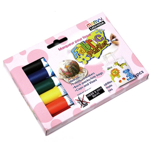 우찌다 패브릭 마카 560 세트 (6색)_이미지