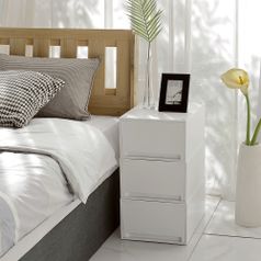 위즈홈 밀크비 틈새수납 서랍장 와이드 1단