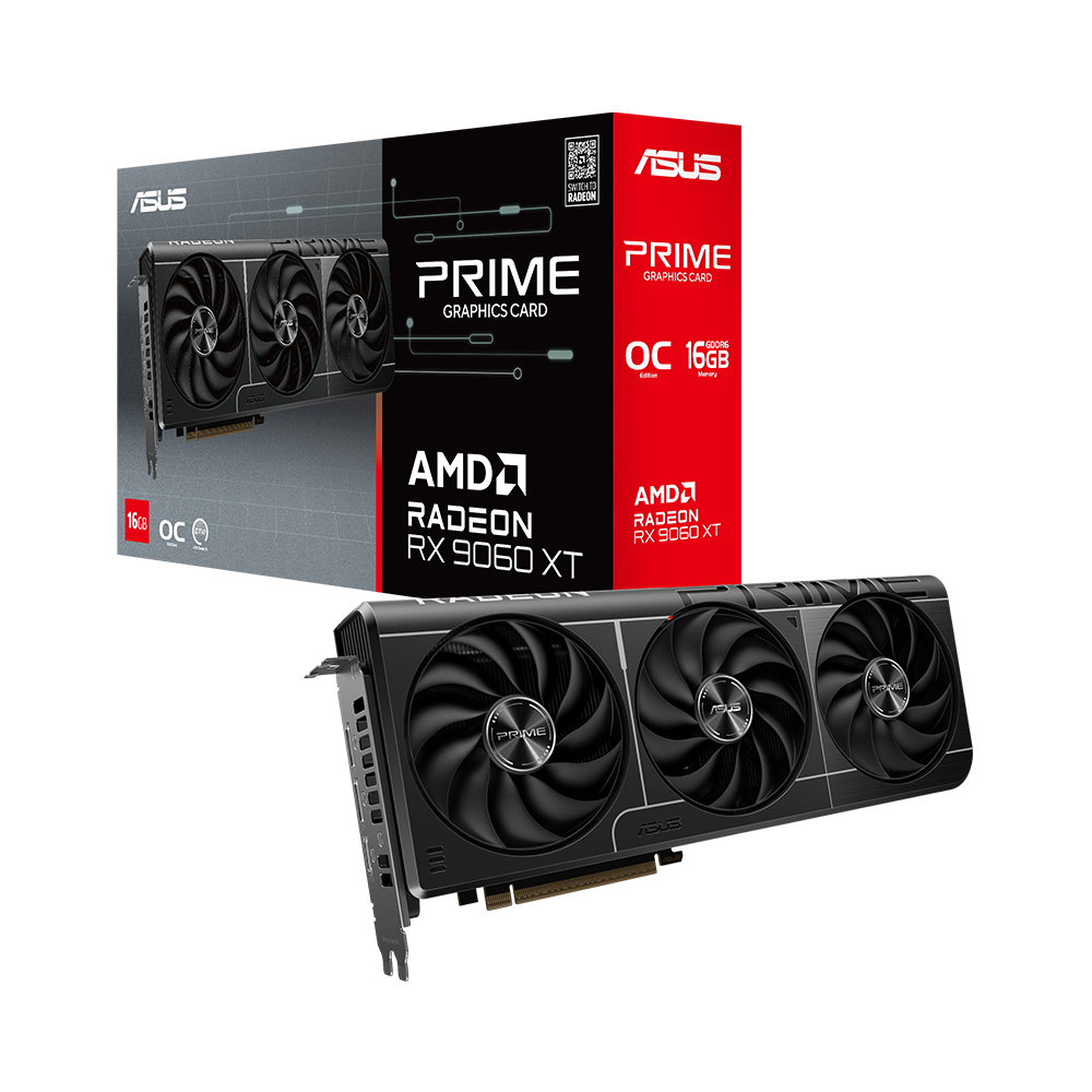 ASUS PRIME �󵥿� RX 9060 XT OC D6 16GB �����Ƽ����