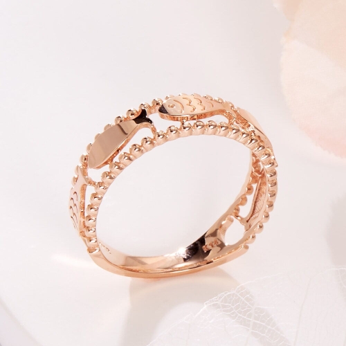 비앤비골드 14K 파이브 물고기 버블 가드링 반지 NPR41626