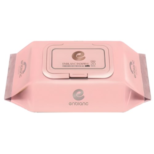 앙블랑 세이프 인디핑크 물티슈 캡형 20매 (12팩)