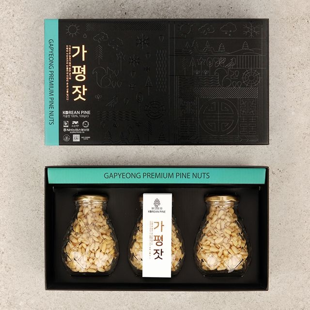 코리안파인 고소한 축령산 가평잣 세트 3호 300g (1개)_이미지