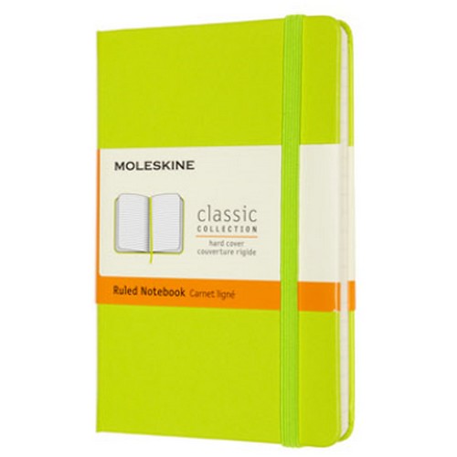 몰스킨 무료각인 룰드 노트 하드 엑스라지 -레몬그린