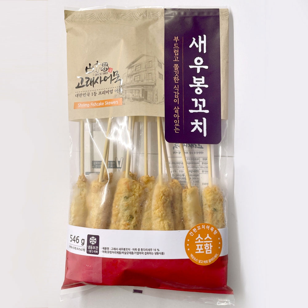고래사어묵 새우봉꼬치 546g (1개)