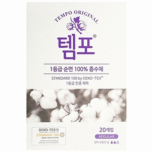 동아제약 템포 오리지널 레귤러 20개 (7팩(140개))