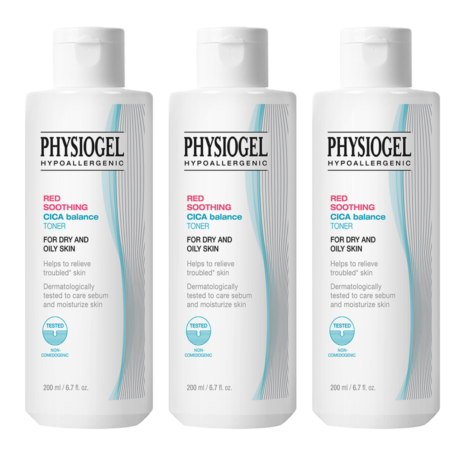 피지오겔 레드 수딩 시카 밸런스 토너 200ml (3개)_이미지