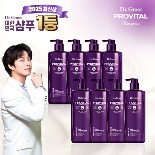 LG생활건강 닥터그루트 프로바이탈 두피 안티에이징 샴푸 500ml (8개)