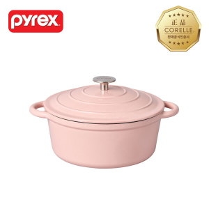 파이렉스 주물 양수냄비 핑크 (26cm)_이미지