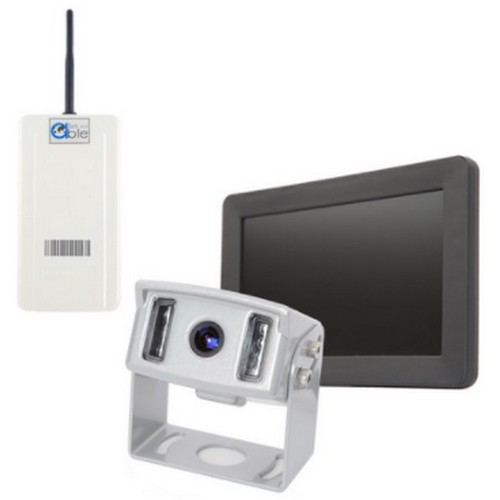 중장비용 무선후방카메라 모니터세트