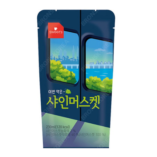 웰그린 이번 역은 샤인머스켓 230ml