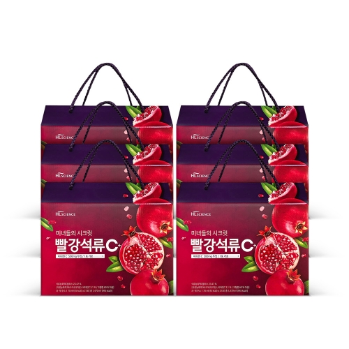 에이치엘사이언스 미녀들의 시크릿 빨강석류 C+ 70ml 21포 (6개)