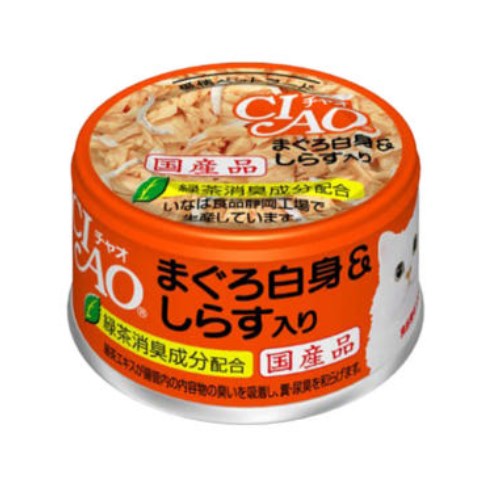 이나바 캣 챠오 화이티캔 참치흰살&치어 A-02 85g (24개)_이미지