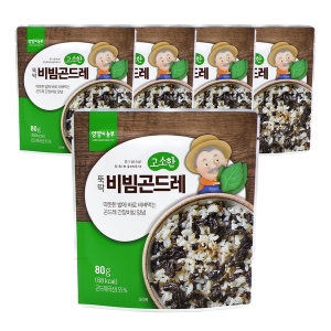 양양의농부 국내산 고소한 뚝딱 비빔곤드레 80g 5개 간장양념_이미지