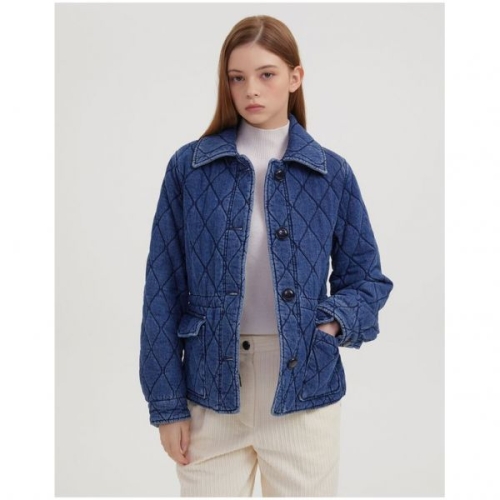 질스튜어트 뉴욕 우먼 리뷰이벤트 뉴욕 블루 워싱 면 데님 점퍼 JSJU3D110B2 399495