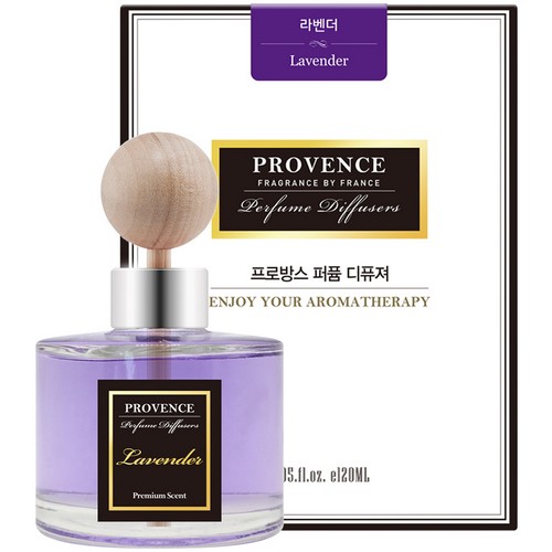 더허브샵 프로방스 퍼퓸 차량용 디퓨저 라벤더향 120ml (3개)_이미지
