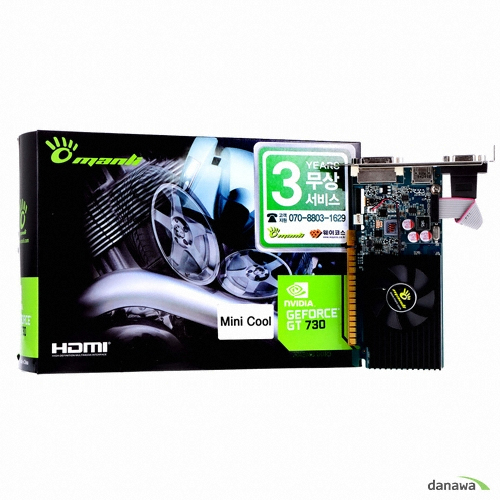 MANLI 지포스 GT730 Mini Cool D3 1GB LP_이미지